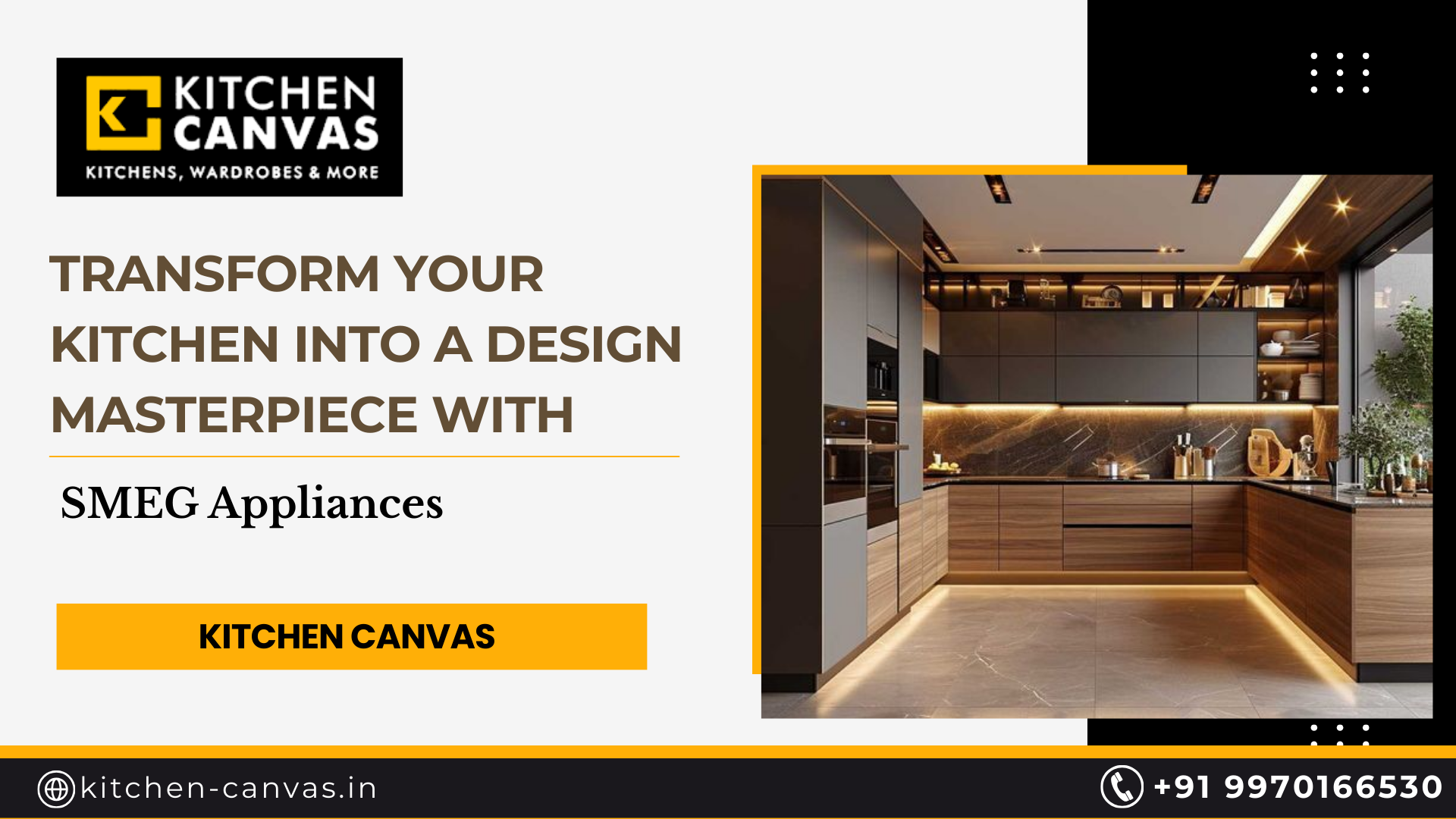 Transform Your Kitchen into a Design Masterpiece with Kitchen Canvas & SMEG Appliances from Italy